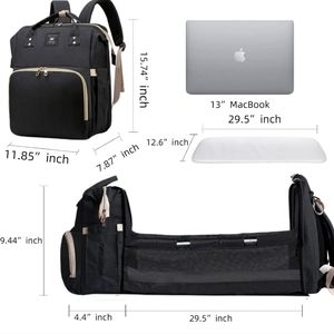 Diaper Bag Backpack with Baby Changing Station , 3 in 1 Multifunction Mommy Bag